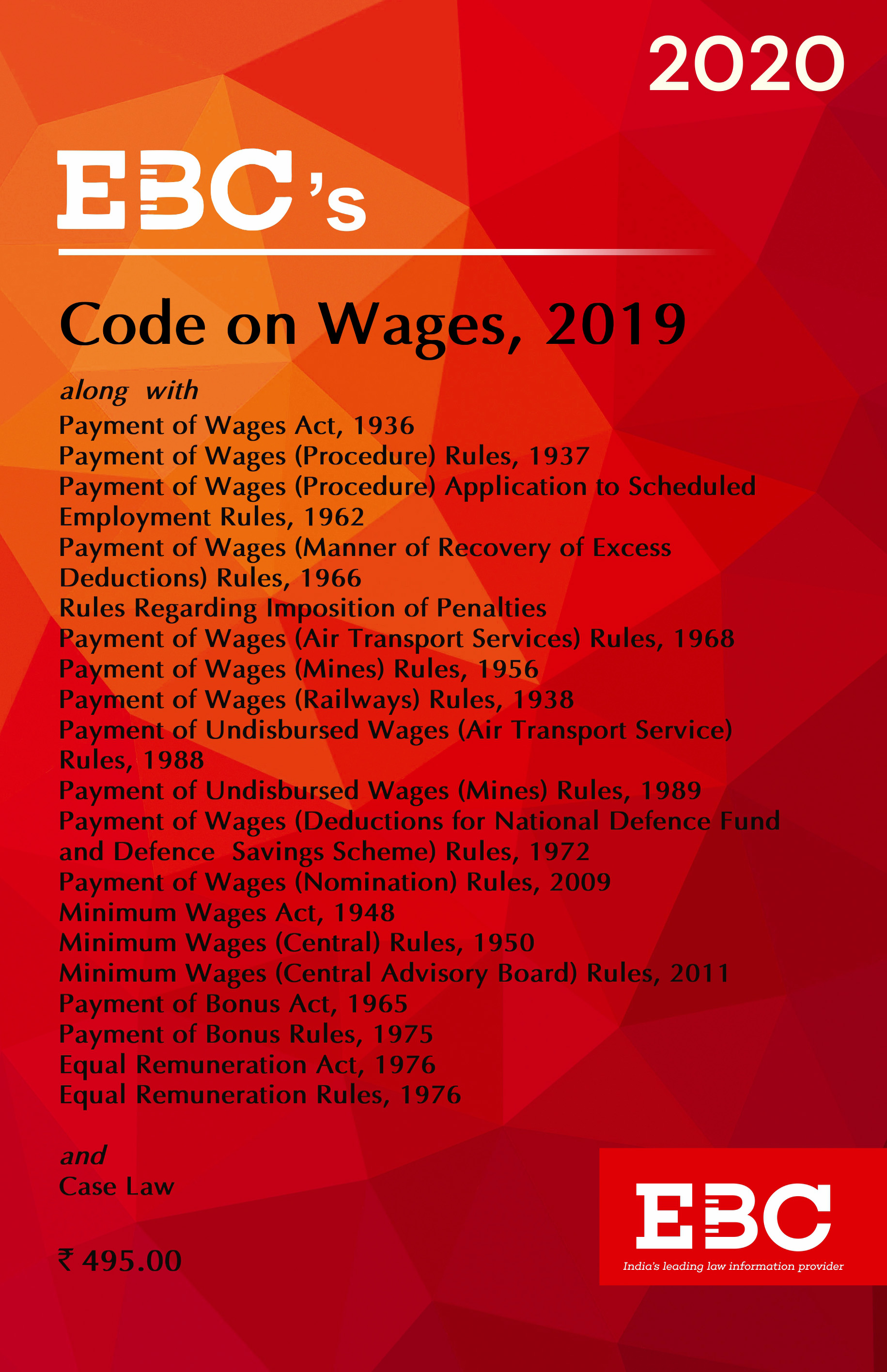 Code on Wages Act, 2019 EBC store